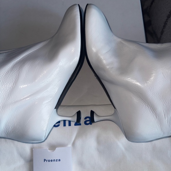 Proenza Shouler tee knee high boots baggy white nappa leather size 9 runway - Picture 10 of 16